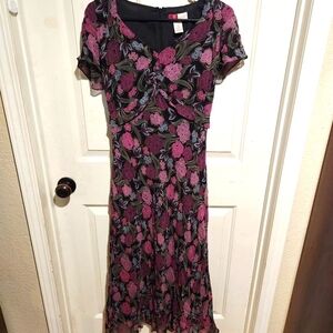 Vintage JM Y2K Floral Babydoll Mesh A Line Dress NEW Fairy Whimsigoth 16P